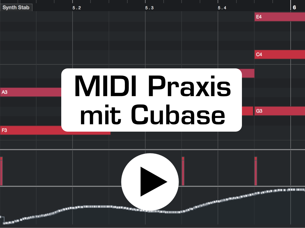 MIDI Praxis mit Cubase
