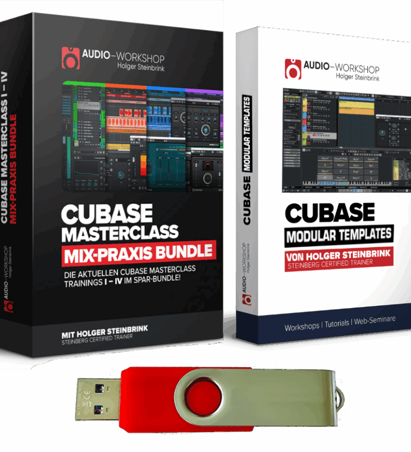 ! Cubase Masterclass Mix-Praxis Bundle & Modular Templates auf USB-Stick
